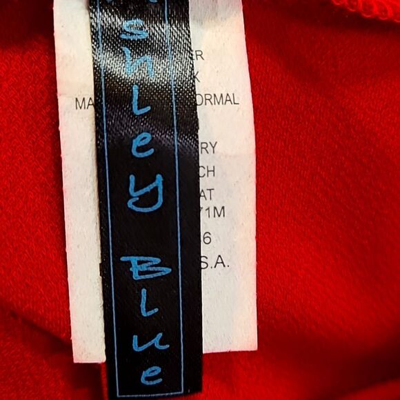 Shley Blue Red Maxi-Skirt, Size Medium - Picture 5 of 6